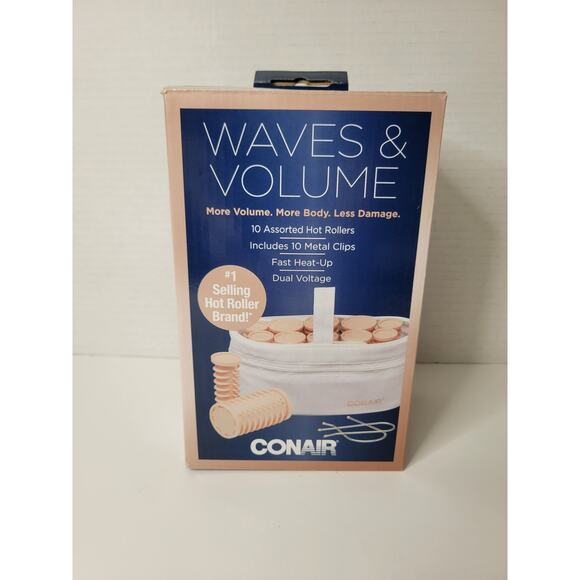 Conair Double Ceramic Hot Rollers, Perfect for‎ On-The-Go Styling HS10XN - Picture 1 of 4